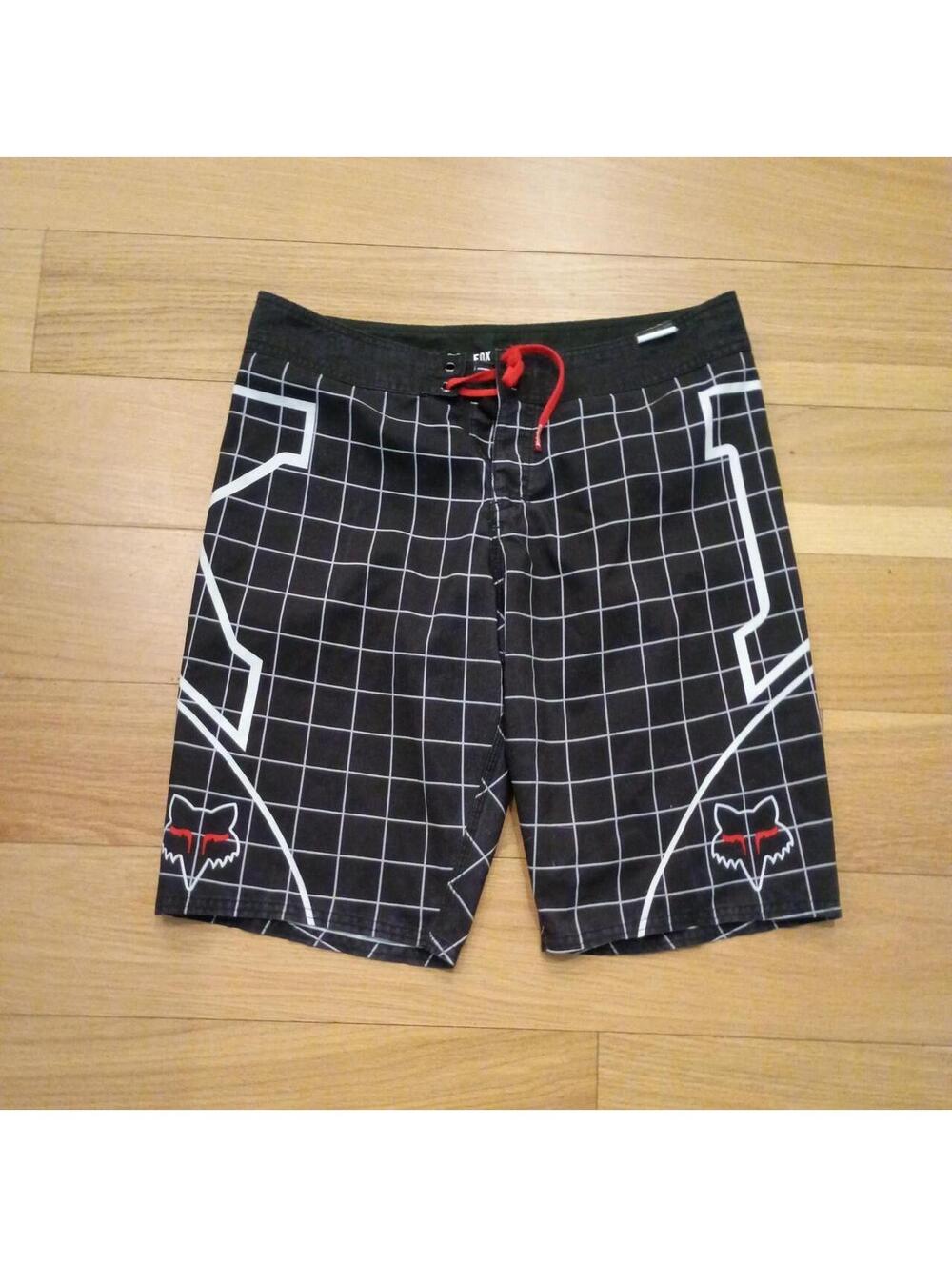 Fox Racing Men's Black and Red Shorts